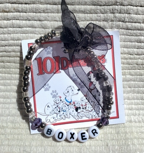 101 DALMATIANS "BOXER" Beaded Letter Bracelet