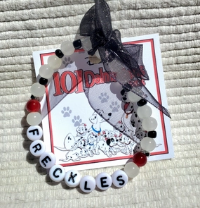101 DALMATIANS "FRECKLES" Beaded Letter Bracelet