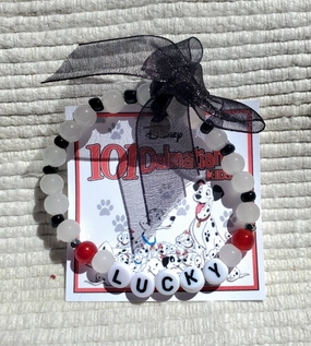 101 DALMATIANS "Lucky" Beaded Letter Bracelet