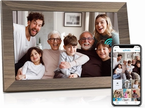 10.1 WiFi Digital Picture Frame, IPS Touch Screen Smart Cloud Digital Photo Frame with 16GB Storage, Wall Mountable, Auto-Rotate, Share Photos from Anywhere Via App, Email