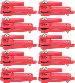 10PCS Heavy Tension Snap Release Clips Lightweight Downrigger Release Clips Snap Weights Portable Padded Release Clips Trolling Clips Fishing Line Clips Straightener for