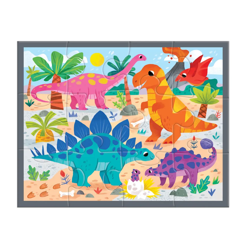 12pc Puzzle Pouch | Mighty Dinosaurs