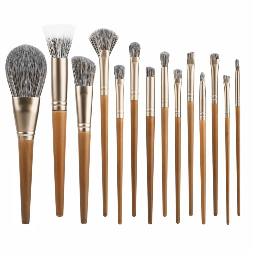 14 Piece Makeup Brush Set Eye Shadow Brush Detail Brush Super Soft Powder Brush