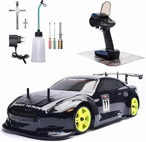 1/10 RC Car Two Speed Gas Power Truck Off Road Climbing Truck Buggy for Adult 18CXP Gas-Engine Remote Control Vehicle Nitrogen Drive 4WD 80KM/H Fast Racing RTR