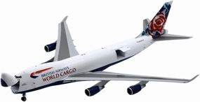 1 200 for British Airways Cargo Boeing B747-400F(SCD) Diecast Model Alloy Airplane Replicas Miniatures Set