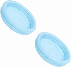 1 Set Inflatable Round Sand Pool Double Outdoor for Lightweight Portable with Pump for Beach and Fishing Fun