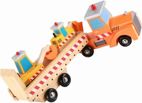 1Set Wooden Construction Vehicle Detachable Excavator Model for Safe Lightweight Design for Beach and Garden Play Enhances Problem Solving Skills