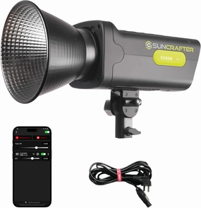 200W 310W Max COB LED Video Light, 2700-6500K Bi-Color Video Lighting with 46,000 Lux@1m and 4,000 Lux@3m, CRI96  TLCI99  for Photography Video Recording, Smart App Control