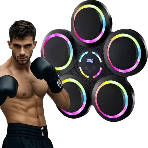 2025 New Model Music Punching Machine Wall Mounted with Premium Gloves Maquina de Boxeo Musical Pared Wall Boxing Punching Pad, Boxing Music Trainer Machine for Adults Kids