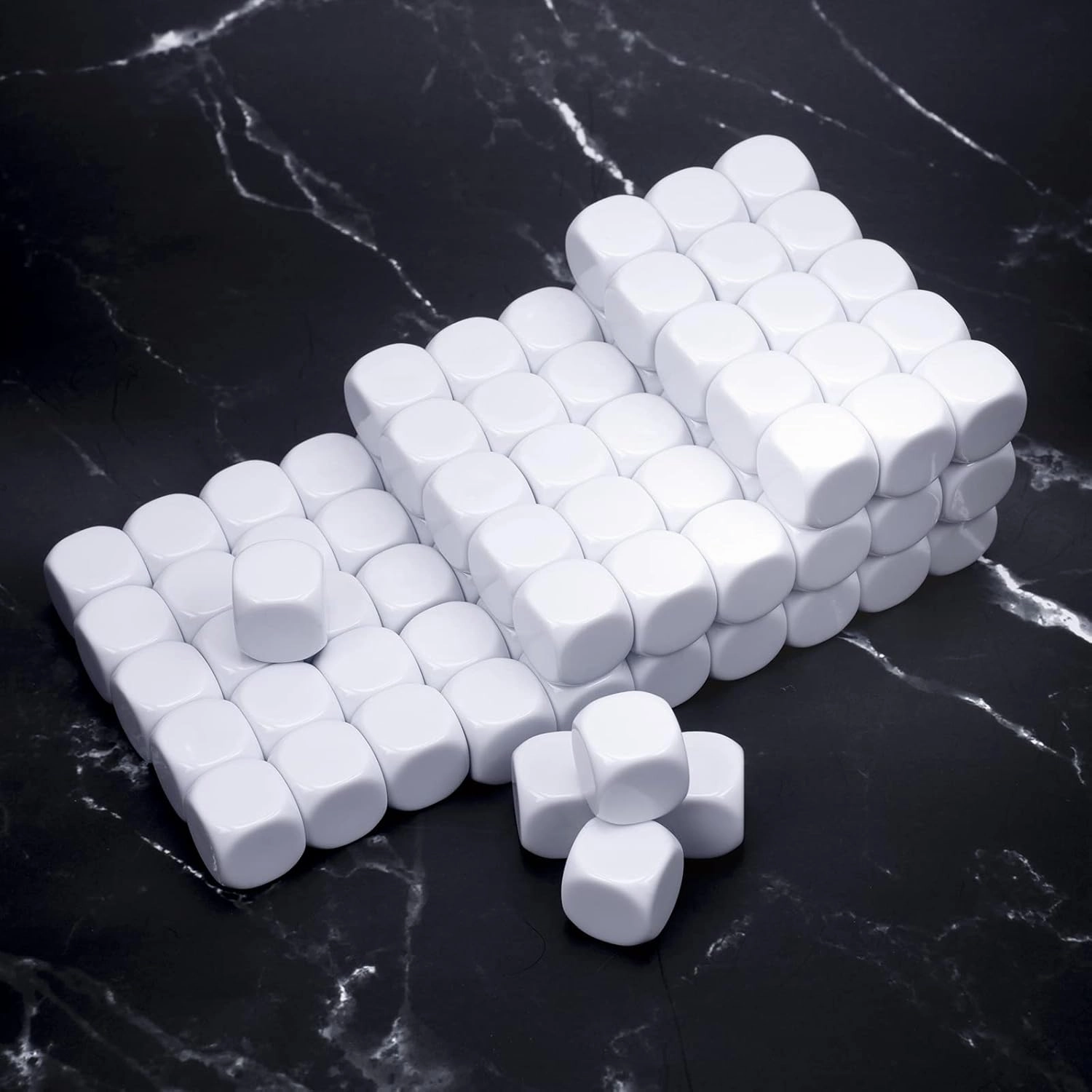 22MM Rounded Blank Six Sided Dice Lianshi Teaching Created Sesources Game Teaching Plastic Cubes Four Colors Choosable
