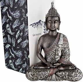 25DOL Buddha Statues for Home. 7.3" Buddha Statue (The Final Meditation). Collectibles, Figurines. Meditation, Spiritual Living Room, Yoga Zen Decor. Hindu and East Asian Decor