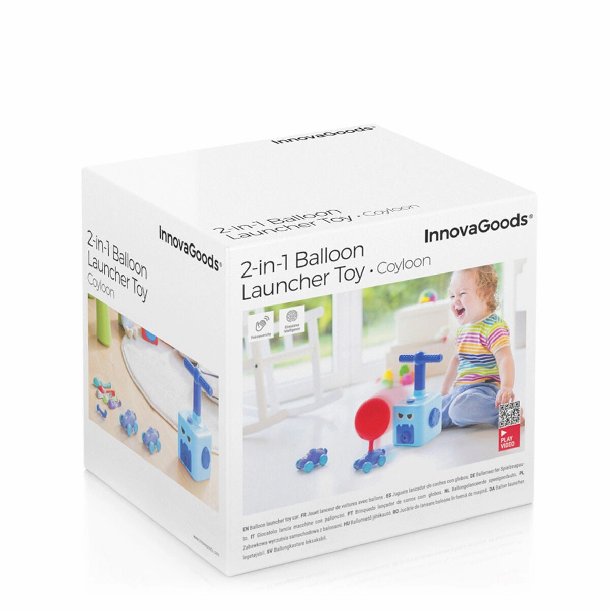 2-in-1 Car and Balloon Launcher Toy Coyloon