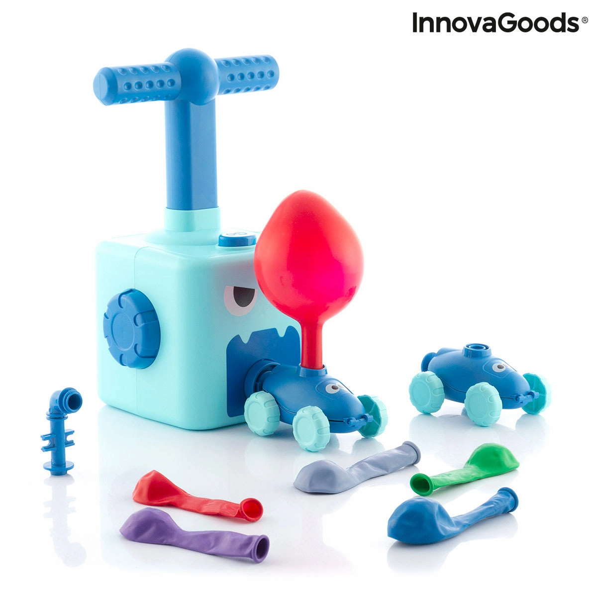 2-in-1 Car and Balloon Launcher Toy Coyloon