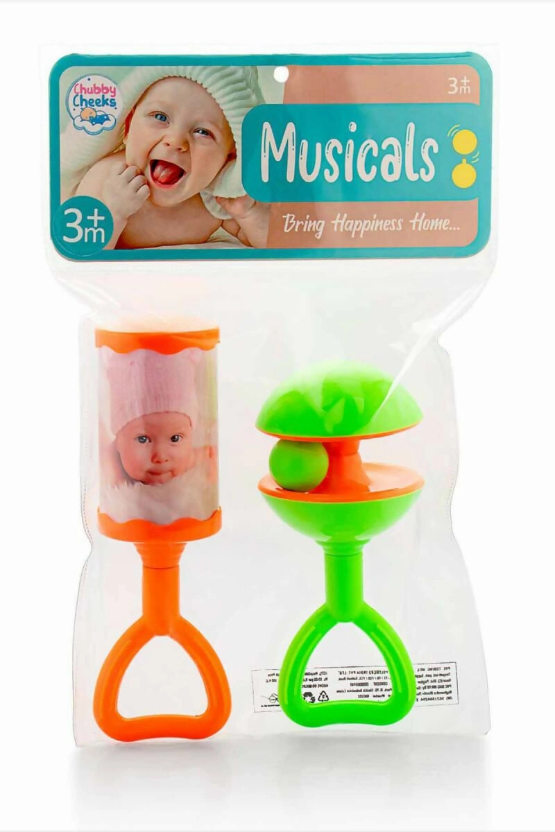 2 Piece Musical Rattle Set For Kids