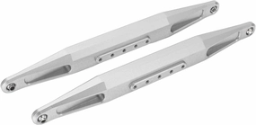 2PCS Aluminum Alloy Rear Lower Trailing Arms for UD1002 UD1002se 1/10 Desert Off Road Car, Lightweight Upgrade for Improved Stability and Control (Silver)