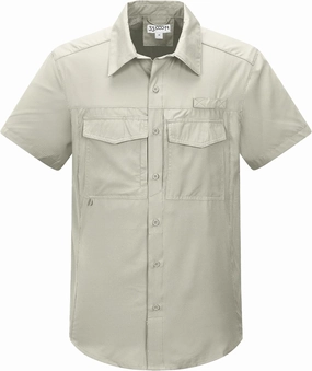 33,000ft Men's Fishing Shirts Lightweight Cool Quick Dry Sun Protection UV Short Sleeve Shirt for Casual Hiking Safari Travel