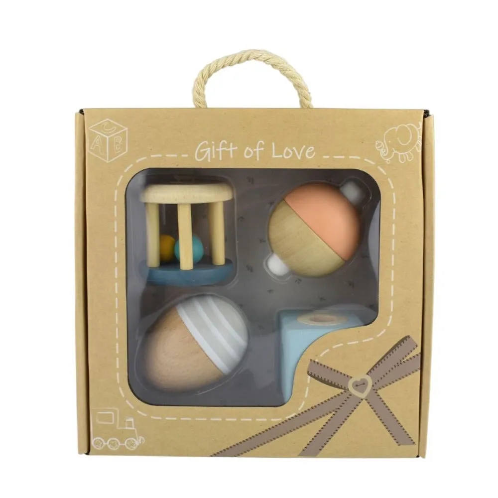 4 Pcs Infants Wooden Music Toys Gift Pack