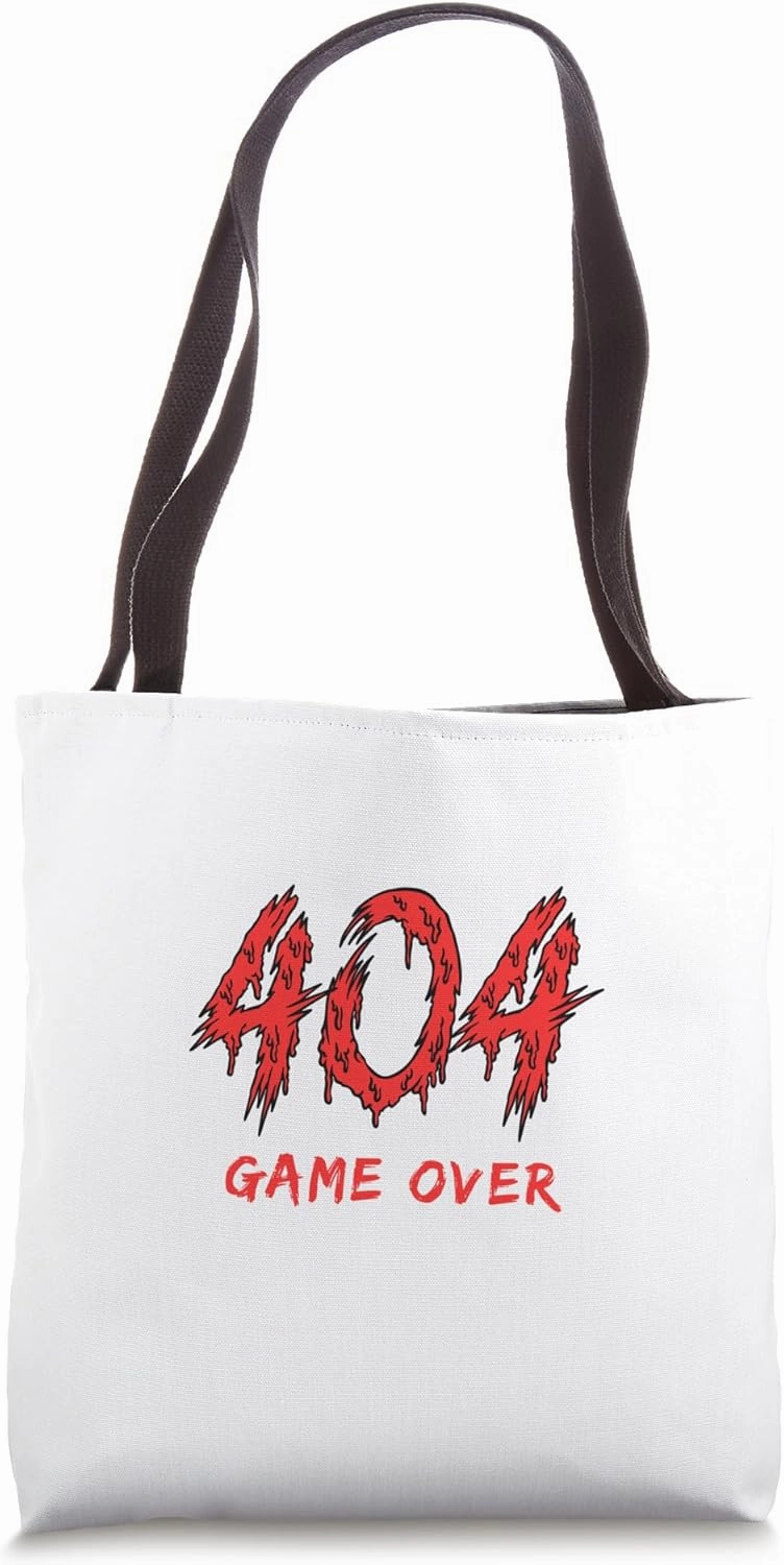 404 game over fault error Tote Bag
