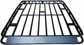 4x4 Universal Car Roof Basket Luggage Rack Roof Rack Basket with Ladder Compatible with FJ150 Fj200 Patrol