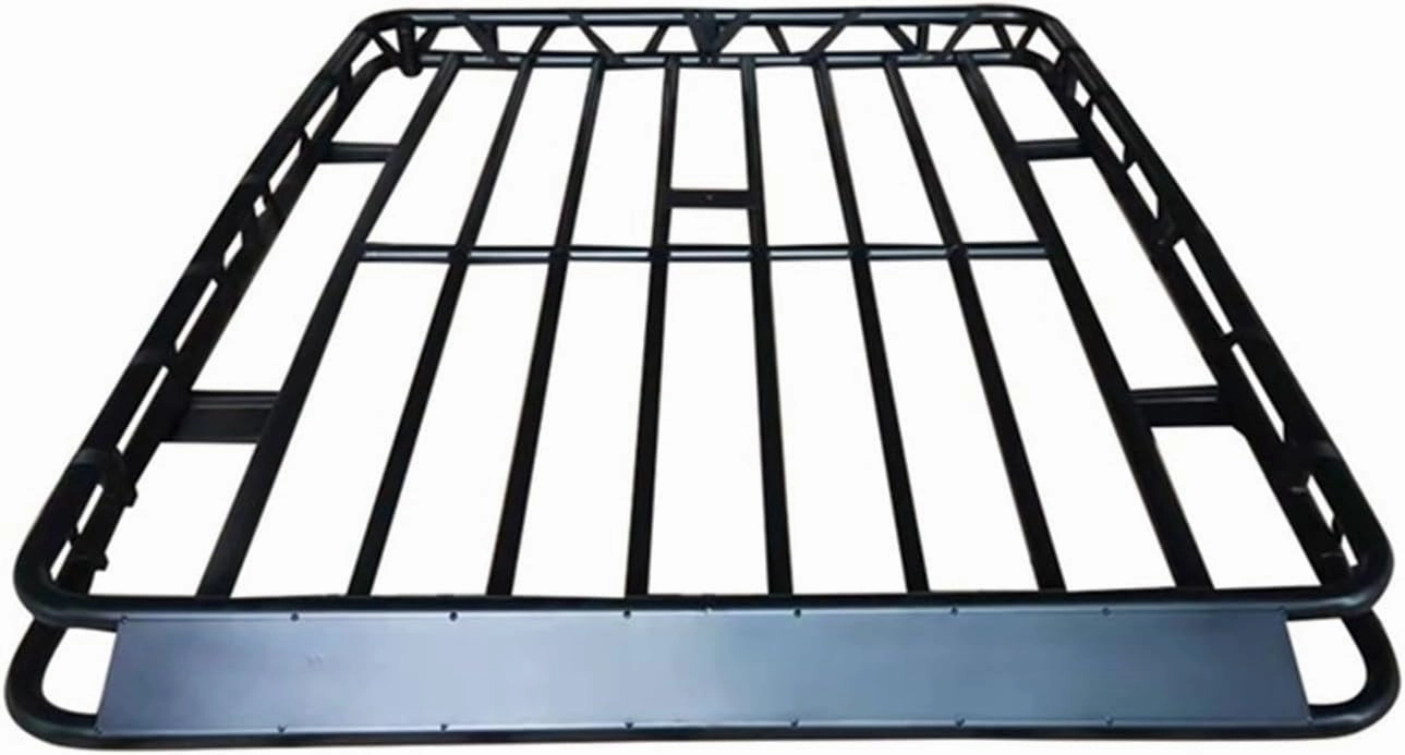 4x4 Universal Car Roof Basket Luggage Rack Roof Rack Basket with Ladder Compatible with FJ150 Fj200 Patrol