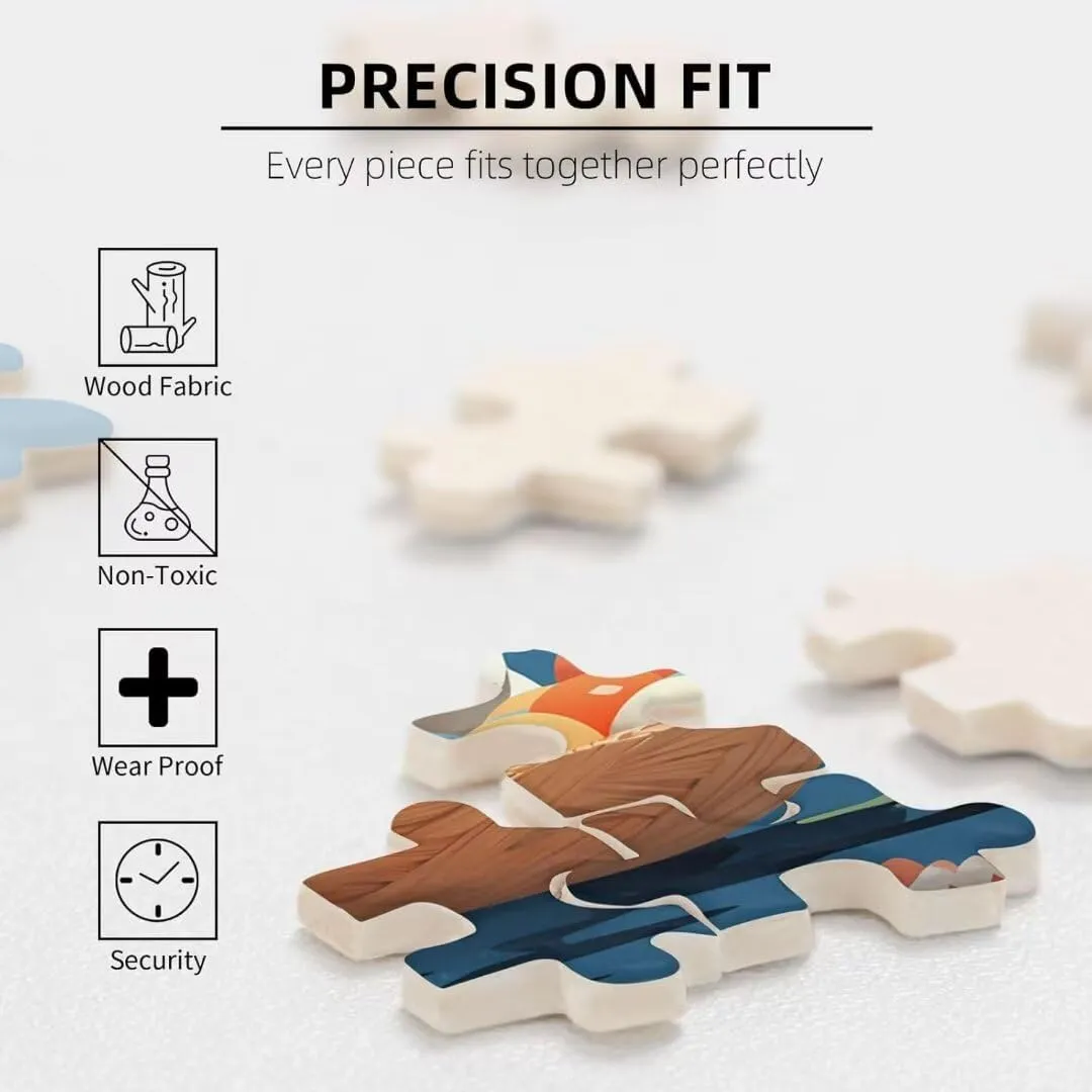 500 Piece Jigsaw Puzzle for Adults Bald Eagle Fishing Nature Challenging and Dynamic Majestic Puzzle Game for Nature Lovers Adults Wall Decor Gift Family Game Night Fun