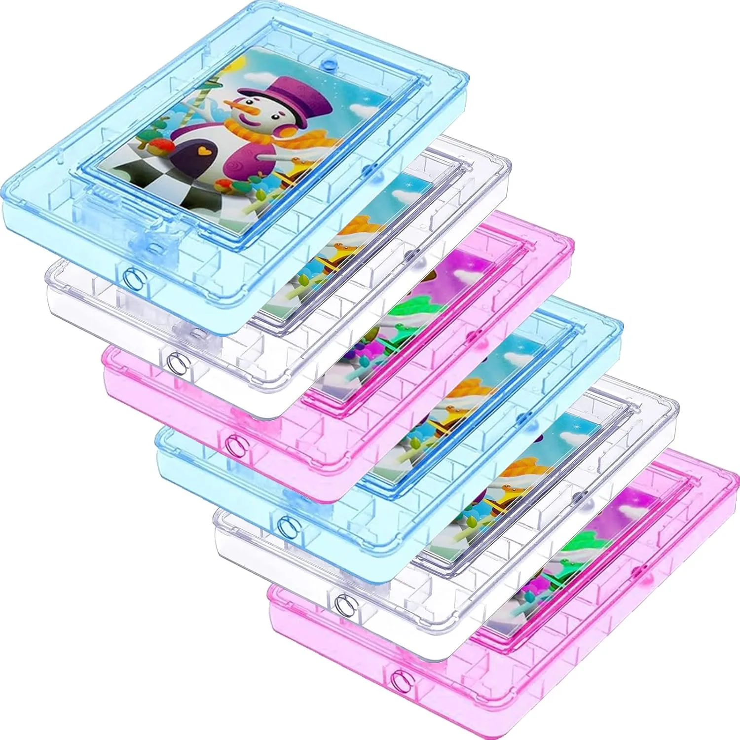 6 Pack Christmas Gift Card Holder Maze Puzzle Money Puzzle Gift Boxes Maze Gift Card Box Intellectual Pinball Money Holder Game for Cash Cards Adults Christmas Stocking Birthday 2025 New Year Favor