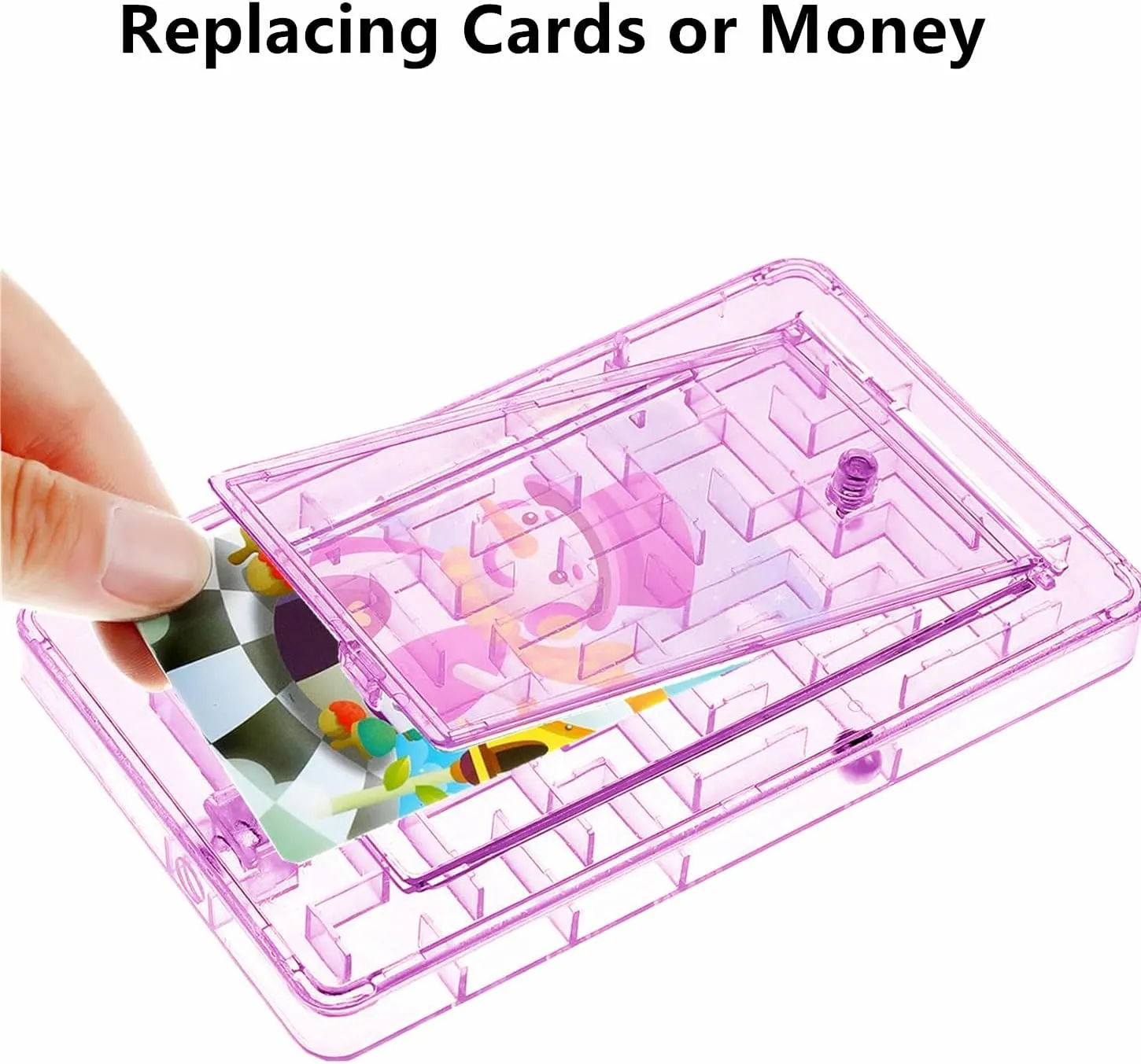 6 Pack Christmas Gift Card Holder Maze Puzzle Money Puzzle Gift Boxes Maze Gift Card Box Intellectual Pinball Money Holder Game for Cash Cards Adults Christmas Stocking Birthday 2025 New Year Favor