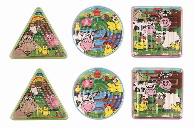 6 Farm Maze Puzzles