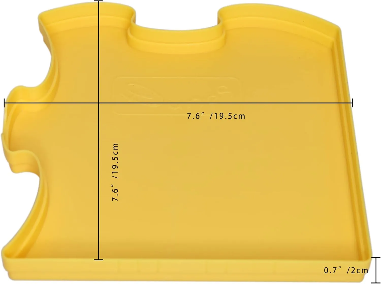 8 Stackable Puzzle Shaped Sorting Trays - Plus Included 1000 Piece Puzzle - Organize Puzzles Up to 1500 Pieces (Yellow)