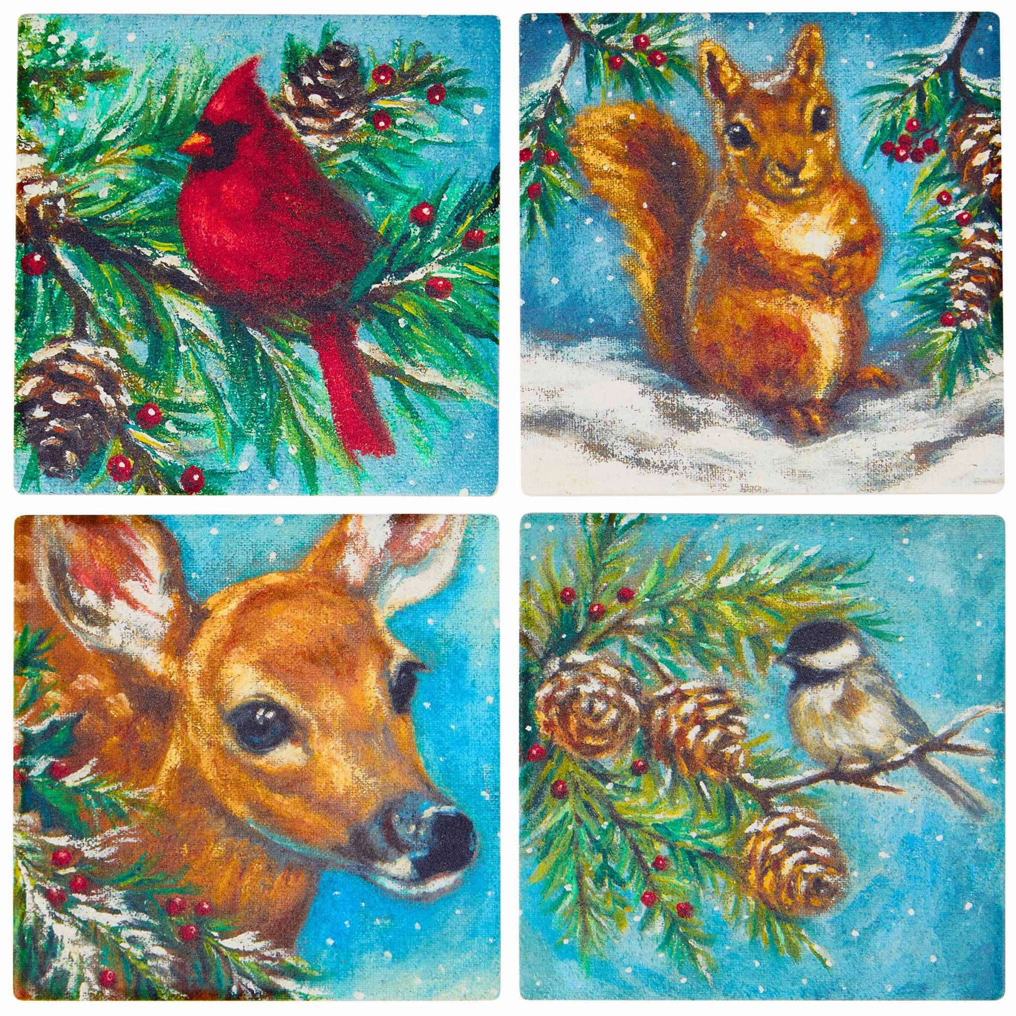(63522) Winter Family Coaster Set