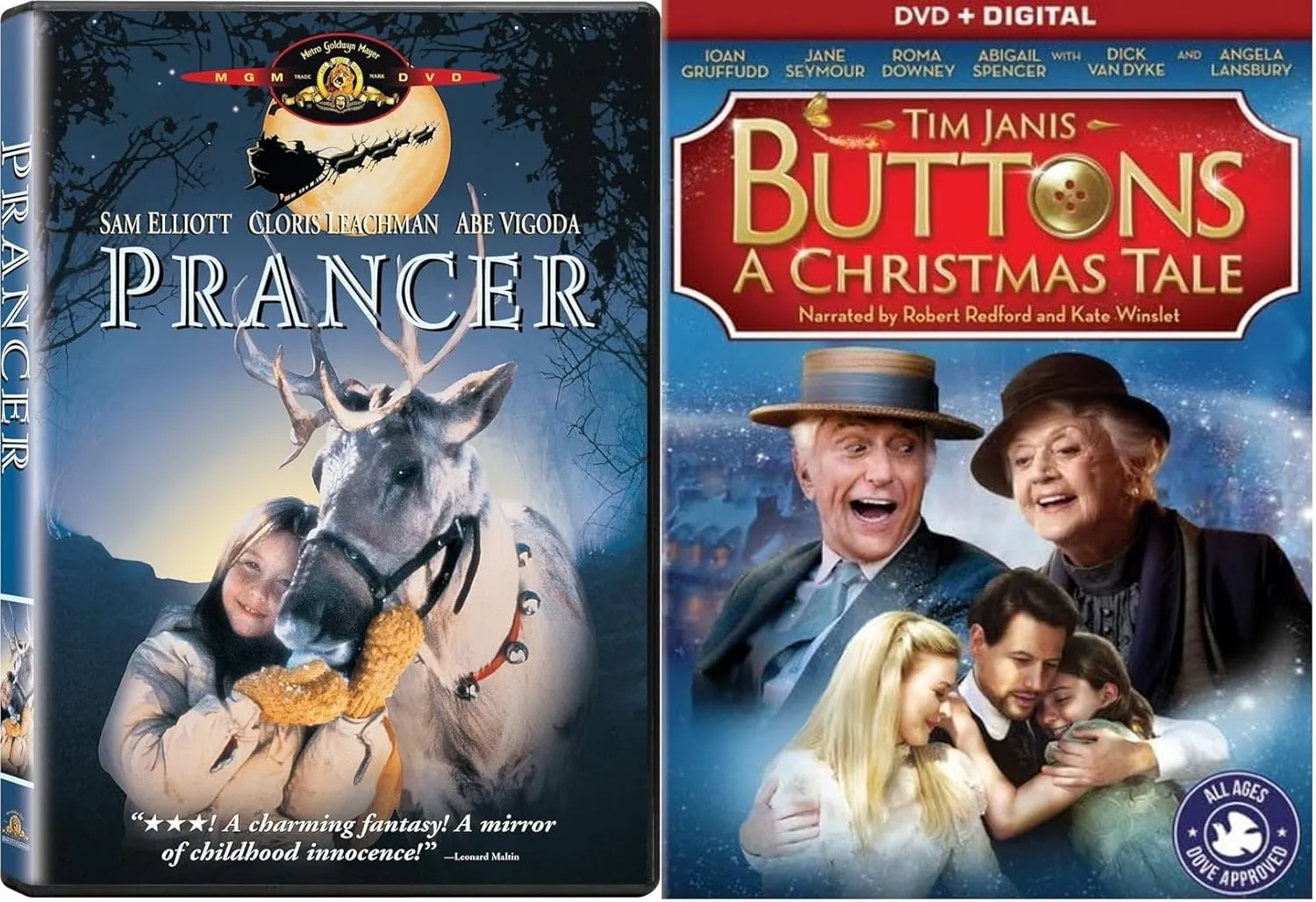 A Holiday 2-Pack DVD Collection: Prancer & Buttons: A Christmas Tale [DVD, 2-Movie Collection] Holiday Classics - Dick Van Dyke & Sam Elliot
