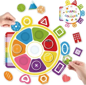 abcxgood Double-Sided Montessori Toys & Toddler Puzzles Ages 1-3 | 56 Reusable Learning Activities, Toddler Travel Toys & Shapes Puzzle for Home, Car, Airplane