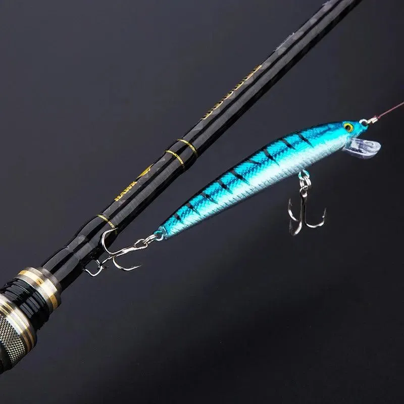 ACE HAWK 2.1m M/ML  Double Tips Bass Fishing Rod Cheap China Lure Pole 4-15g Casting Light Jigging Tackle 2 Sections