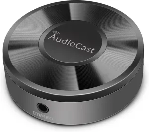 ACEMAX M5 AudioCast WiFi Wireles Audio Adapter Airplay DLNA Spotify iHeartRadio Supporting Stream Audio to Speaker Systems Over 2.4G Wi-Fi Network Multi Room Supported