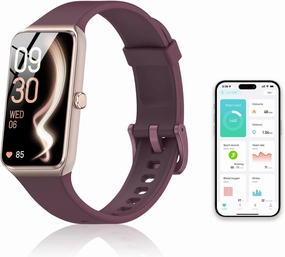 Activity & Fitness Trackers,1.47" Smart Fitness Watch with 24/7 Blood Pressure/Blood Oxygen/Heart Rate/Stress Monitoring, IP67 Waterproof Calorie Step Sleep Tracker Health Watch for Women Men