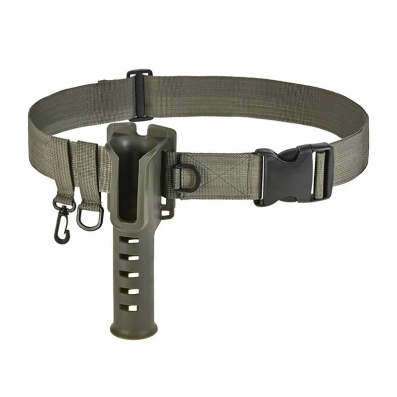 Adjustable Fishing Waist Belt with Rod Holder