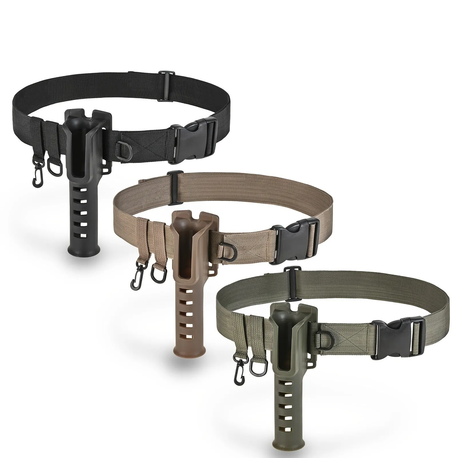 Adjustable Fishing Waist Belt with Rod Holder