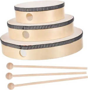 Alasum 6pcs Boy Girl Hand Drum Set Percussion Instruments for Includes Drumsticks Musical Toys for Boy Girl