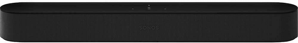 All-new Sonos Beam , Compact Smart TV Soundbar with Amazon Alexa voice control built-in. Wireless home theater and streaming music in any room. (Black) (Renewed)