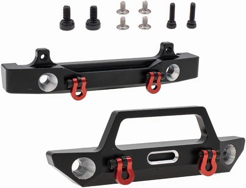 Aluminum Front&Rear Bumper for AXIAL SCX24 AXI90081 Deadbolt RC Crawler Car