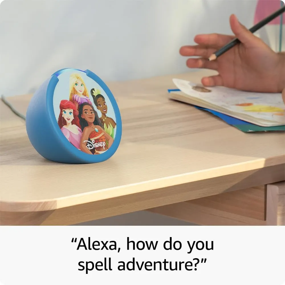 Amazon Echo Pop Kids (newest model), Designed for kids, with parental controls, Includes 6 months of Amazon Kids , Marvel's Avengers