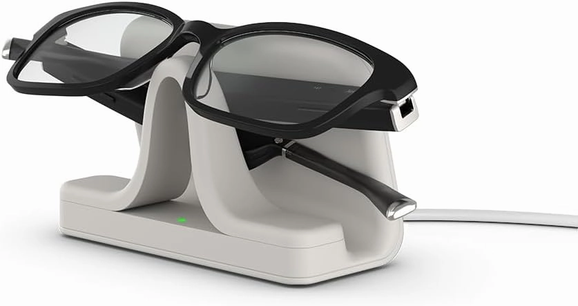 Amazon Echo Frames, an Alexa device (newest model), Smart glasses with Alexa, Rectangle frames in Classic Black with blue light filtering lenses