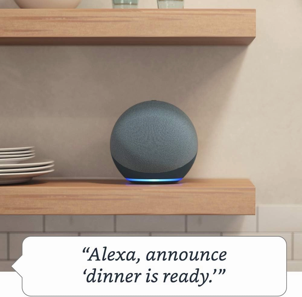 Amazon Echo (newest model), Alexa speaker with premium sound, Ideal for large bedrooms, living rooms and kitchens, Charcoal