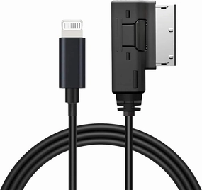 AMI MMI Aux Cable for iPhone 14 13 12 11 XS XR X 8 7 6,Car Aux Interface Dongle Compatible with Audi A3/A4/A5/A6/A7/A8/S4/S6/S8/Q5/Q7/R8/TT,Auxiliary Input Adapters for VW Tiguan CC Magotan(3.3FT)