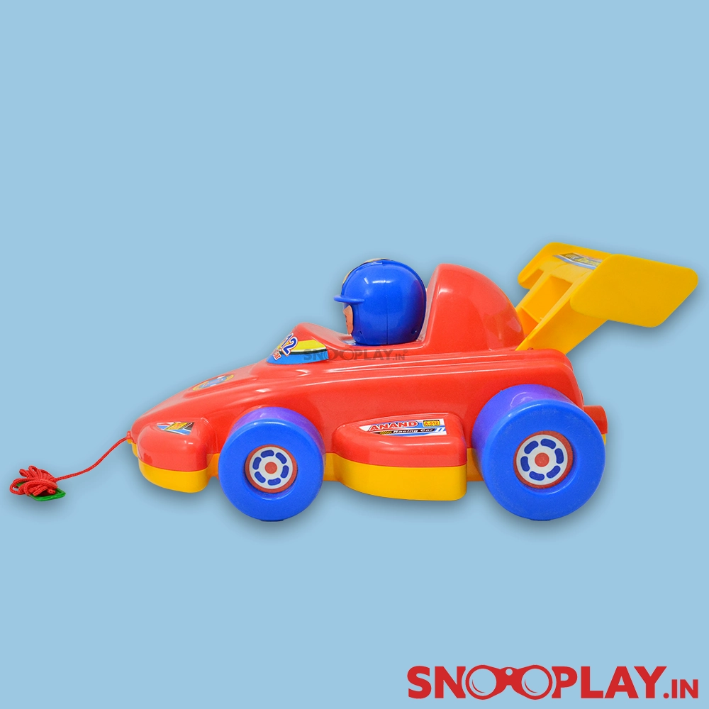Anand Racing Car A 512 (Pull Along Toy Car with Driver)