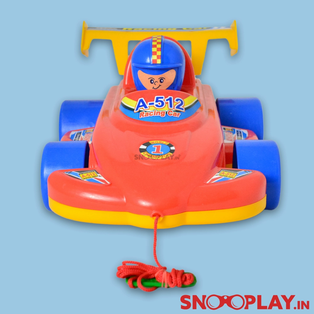 Anand Racing Car A 512 (Pull Along Toy Car with Driver)