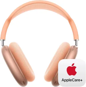 Apple AirPods Max Wireless Over-Ear Headphones, Pro-Level Active Noise Cancellation, Transparency Mode, Personalized Spatial Audio - Orange with AppleCare  (2 Years)