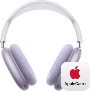 Apple AirPods Max Wireless Over-Ear Headphones, Pro-Level Active Noise Cancellation, Transparency Mode, Personalized Spatial Audio - Purple with AppleCare  (2 Years)