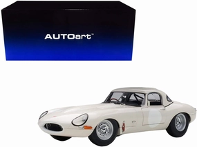 Autoart Jaguar Lightweight E Type Roadster RHD (Right Hand Drive) White 1/18 Model Car
