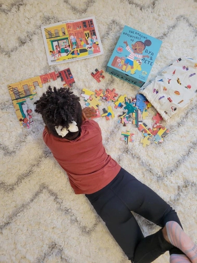 Aya and Pete City Jigsaw Puzzles Set